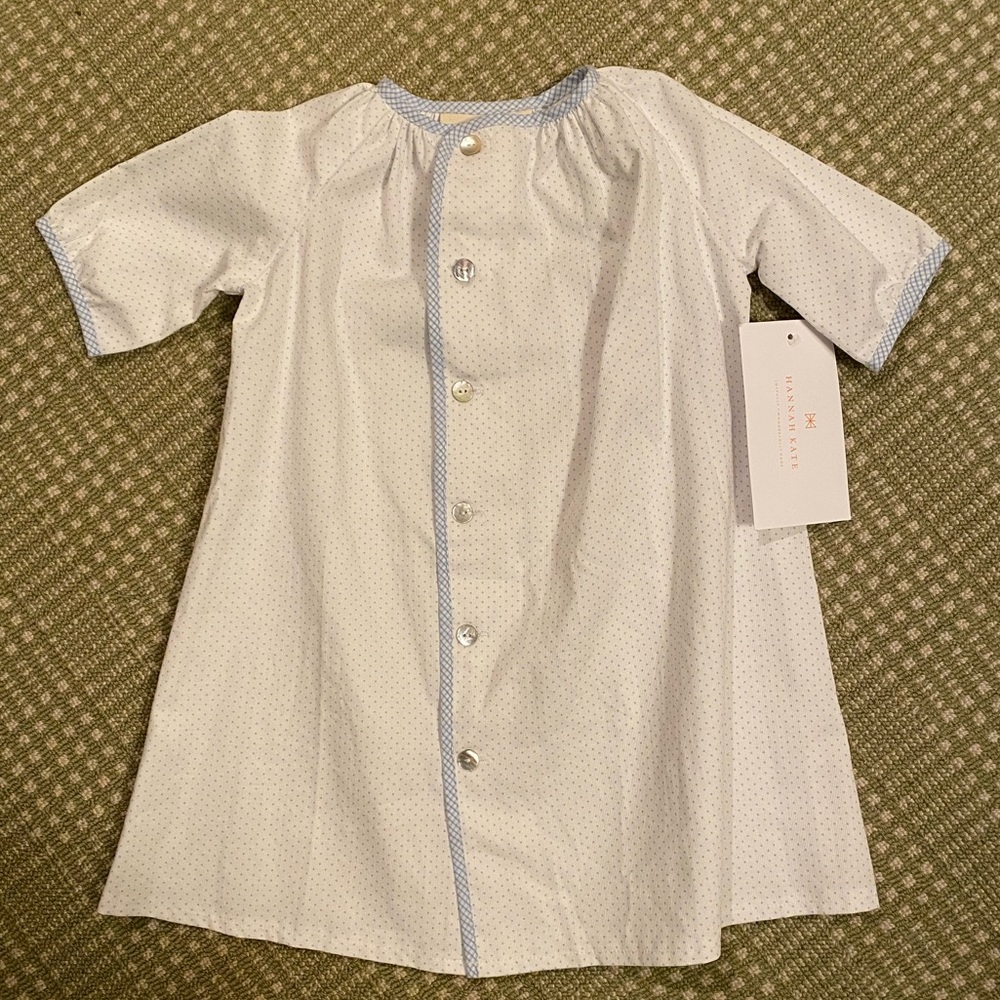 Hannah Kate New With Tag Jack Day Gown blue white